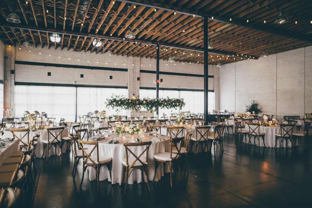 wedding reception with natural light