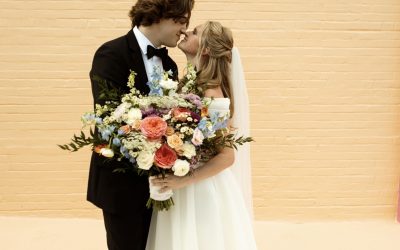Why Haus 820’s Color Wall Mural is the Ultimate Wedding Photo Spot at a Modern Venue in Florida